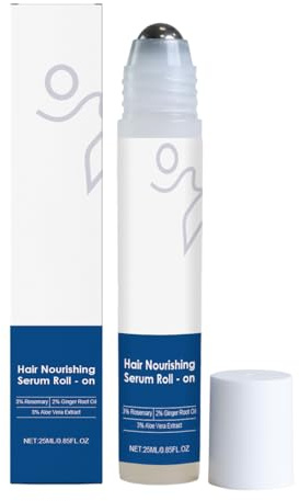 NHPY Rosemary Hair Growth Serum Roll On 25ml, siero bloccante per il cuoio capelluto, favorisce il flusso di ossigeno,per tutti i tipi di capelli