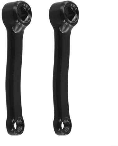 Set di pedivelle da 127 mm per bicicletta, manovella sinistra e destra in ferro per bici da fitness indoor, foro quadrato 13 x 13 mm, compatibile con la maggior parte delle cyclette (manovella