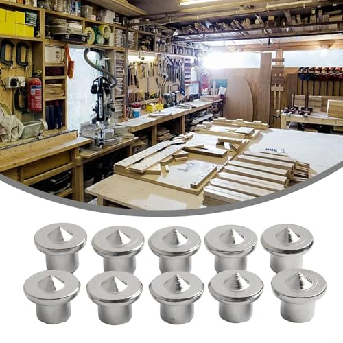 Juego de 10 pines centrales para marcado preciso de juntas en construcción de madera con juntas de tacos y tareas de montaje de espiga (8 mm)