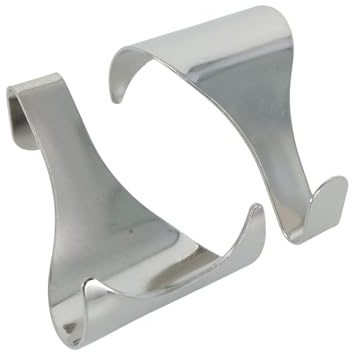 Merriway® BH00088 bildskena gjutkrok kromad – paket med 10