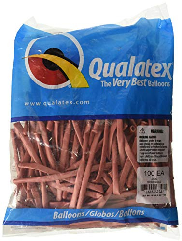 Qualatex Ballons en latex doré rose 57741