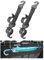Hypersonic Car Headrest Hooks 2 Packs Auto Back Seat Hanger Holder for Bag/Purse/Umbrella (Black - Double Hooks)