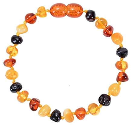 Whoiy kedja armband, kedja armband män orange oregelbundet pärlarmband smycken födelsedagspresent pärlarmband för dig, 17cm, Kristall, Bärnsten