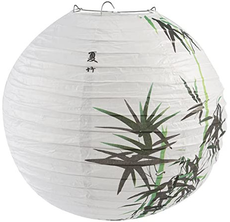 Knadgbft 30cm Lampshade Paper Lantern Oriental Style Light Decoration Chinese, Bamboo