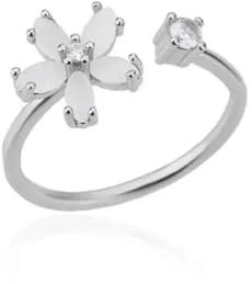 Gu Feng Blauer Zirkon-Kronenring für Frauen Edelstahl-verstellbarer Kronenring