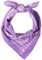 camel active Damen Bandana aus reiner Baumwolle Lila-Weiß, womenswear-OS