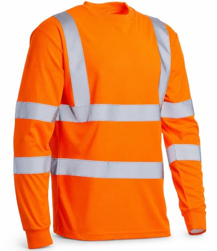 Blackrock Hi-Vis Long Sleeve T-Shirt, EN20471 Class 3 Certified - Size XL