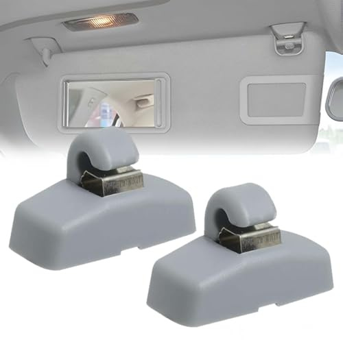 2Pcs Soporte de Gancho Soporte Para Parasol de Coche Gancho Compatible con VW Caddy Golf Mk4 Sharan Passat Polo Amarok Transporter T5 Touran Seat Ibiza Leon Skoda Fabia Octavia Superb 3B0857561B