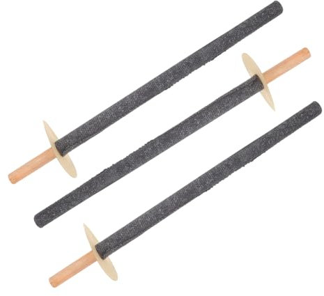 INOOMP 3pezzi Torce Da Per Esterni in Legno Torcia Luminosa Portatile Con Rivestimento in Cera Accensione Per Decorazioni Da Cortile e Patio