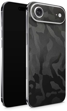 TF Skins Skins compatible avec iPhone 17 Air, film de protection arrière uniquement avec découpe du logo (Shadow Black)