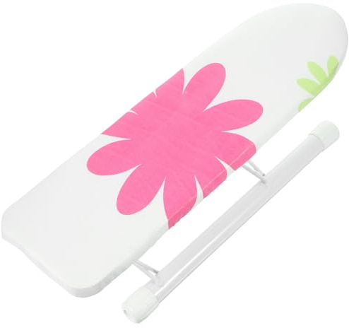 Lurrose Mini Table à Repasser Pliable Blanche Support Antidérapant, Compacte et Résistante à Haute Température, Accessoire de Repassage Pratique pour Maison et Dortoir, pour Chemises