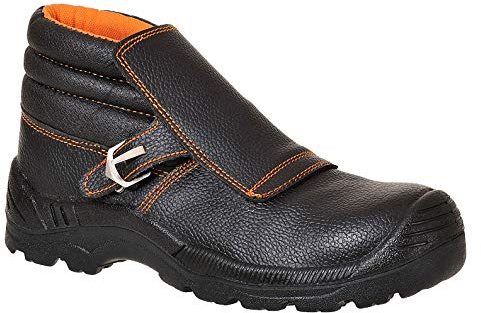 Portwest Portwest Compositelite Schweißer-Stiefel S3 HRO, Größe: 38, Farbe: Schwarz, FW07BKR38