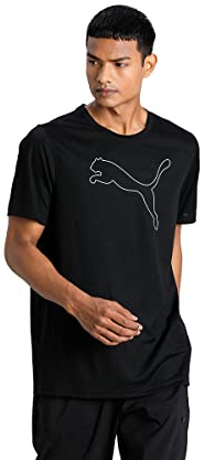 Puma Performance Cat tee M Camiseta, Hombre, Puma Black, M
