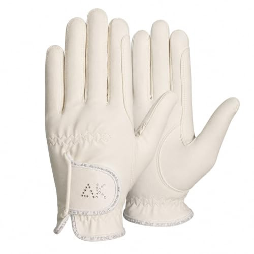 AK Horse Riding Gloves for Ladies & Kids – Equestrian Gloves with Stones, Non-Slip Grip, Breathable & Comfortable – AKRS-6710