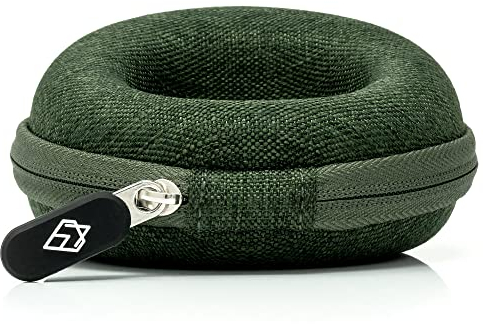 AKIELO Watch Case – Watch Travel Case with Cleaning Cloth and Gift Box – Fits Mens and Womens Wristwatches and Smart Watches up to 54mm (Forest Green Edition)