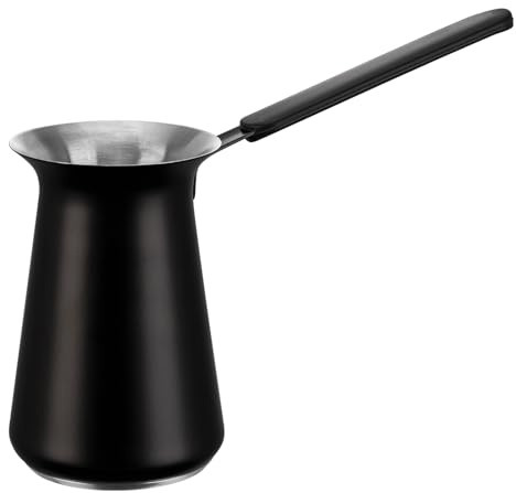 UNISWEET Turkish Coffee Pot - Coffee Maker, Briki Greek Turkish Pot, Arabic Tea Pot, Cezve/Ibrik Coffee Pot for Stovetop(400 ml,Serves 5)