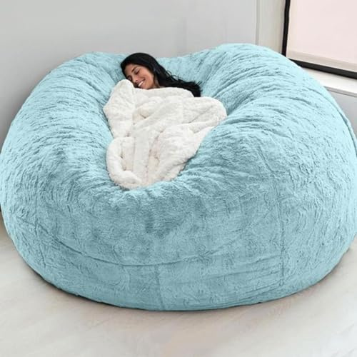 GWFBLID Sittsäck saccosäck saccosäck stolsskydd XXL sittsäckar fluffig mysig sittsäck stolsskydd för vuxna (utan fyllning) maskintvättbart fuskpälsöverdrag jättesaccosäck fåtölj soffa
