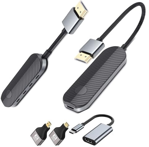 Émetteur et récepteur HDMI sans Fil [1080P Full HD], Transmission sans Fil HDMI pour Le Streaming Depuis PC, Ordinateur Portable, Console vers téléviseur, projecteur – sans Fil et Facile