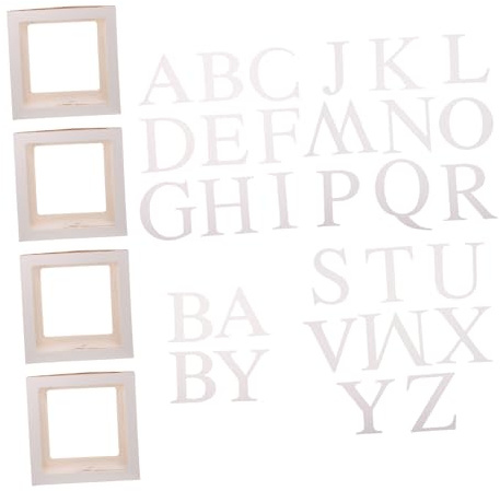 BESPORTBLE Cajas de Globos Transparentes Letras para Decoración de Fondo de Fiesta Accesorios para Decorar Escenas Tarjetas de Papel