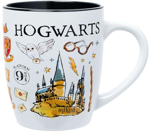 Silver Buffalo Harry Potter Hogwarts Destination, Ceramic Mug, 25oz