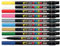 Uni Posca PCF-350 Farbstift, 0,1 – 10 mm, Pinsel, Schreiben, auf jeder Oberfläche, Glas, Metall, Holz, Kunststoff, Stoff (1 von jeder Farbe – 10 Striche)