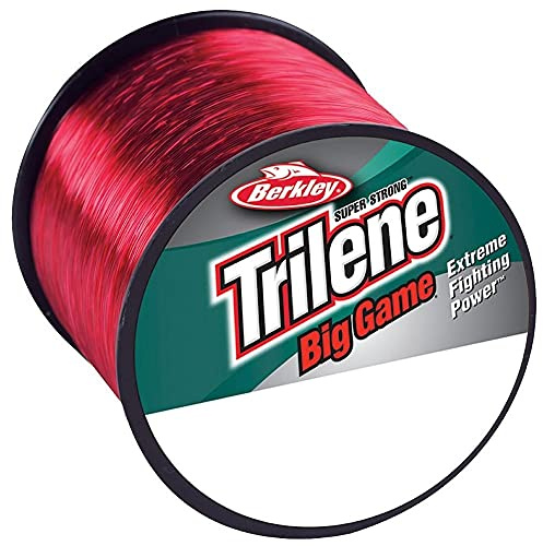 Berkley Trilene Big Game - Hilo de Pesca (25 kg, 12,5 kg, 600 m), Color Rojo