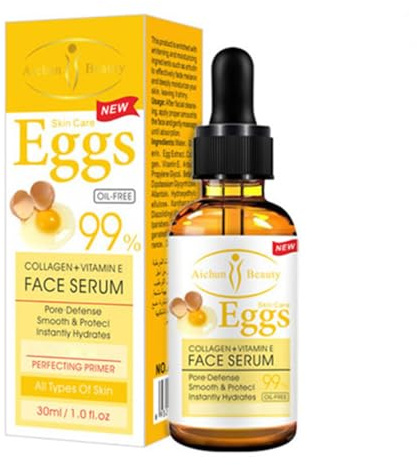AICHUN BEAUTY Serum 99% Vitamin E Collagen Face Whitening Lifting Smoothing Oil Control Acne Perfecting Primer 4 Type (#03 EGGS)