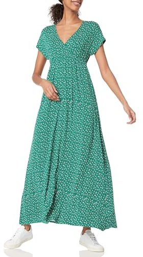 Amazon Essentials Women's Fit and Flare Waisted Jersey Maxi Dress (Available in Plus Size)