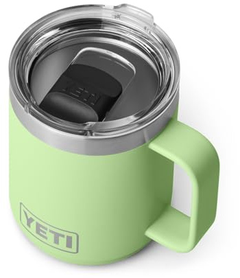 YETI Rambler 10 oz Stackable Mug, Vacuum Insulated, Stainless Steel with MagSlider Lid, Key Lime
