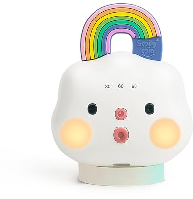 Baby Sound Machine Portable White Noise Machine with 14 Soothing Sounds Rechargeable White Noise Sound Machine with 3 Timer Setting and Night Light