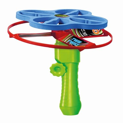 GÜNTHER FLUGSPIELE 1647 - Gioco a elica Twin Twist, Circa 18 cm di Diametro, rotore con Maniglia ad avviamento rapido e avviamento a Strappo, Pronto per l'uso immediato, Giocattolo dai 4 Anni in su