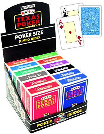 Modiano - Display 12 TLG. Texas Poker 2 Jumbo Index, 3005468