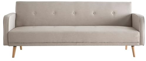 Miliboo Sofa verstellbar 3 Plätze skandinavisches Design Naturfarbe Ulla