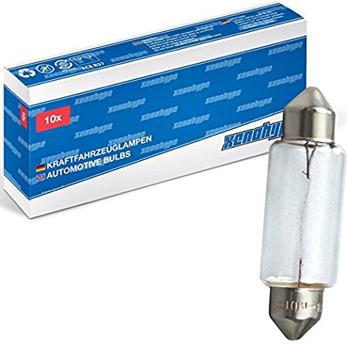 XENOHYPE 10x Premium Soffitte 12V 18W C18W SV8,5 15x43 43mm Kofferraum Handschuhfach