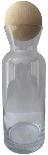 naturpur 24.de Karaffe mit Zirbenkugel 70 mm braun