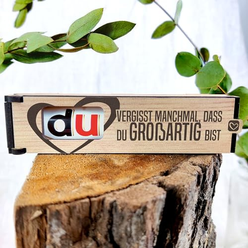 Du bist Großartig Geschenk - Schokoriegel Geschenkbox inkl. Duplo - Du vergisst manchmal, dass du großartig bist - Tollster Mensch, Toller Mensch Geschenk, Kleines Geschenk Für Freundin
