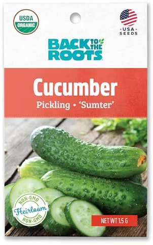 Back to The Roots 100% Organic Seed Packet - Cucumber 'Pickling Sumter' 1.5g