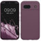 kwmobile Carcasa Compatible con Google Pixel 8a Funda - con Bordes elevados - Apto Carga inalámbrica - Iris pálido Mate