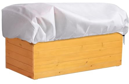 Tanxemery Cubiertas Invernales para Plantas Protección Ante Heladas | 150 x 40 x 45 cm Fundas Invernales con Cordón De Cierre,Funda Reutilizable de Tejido No Tejido para Jardineras Exteriores