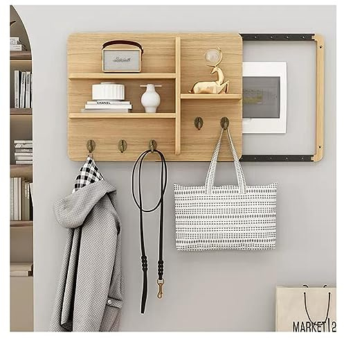 Copertura per Quadro Elettrico, mensola portaoggetti, Copertura per Scatola elettrica Nascosta, Copertura per Scatola contatori, Appendiabiti, Elegante mensola a Parete, Guida Scorrevole SIL