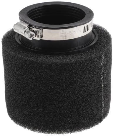 HEROFFIX Motorcycle Air Filter Universal 48-50 mm Air Intake Cleaner Rubber Foam Air Filter Replacement for Dirt Pit Bike ATV Scooter Moped Go Kart Black 1Set