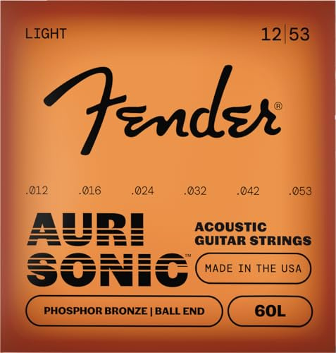 Fender Phosphor Bronze Acoustic Guitar Strings Ball 60-L End Light - 12-53
