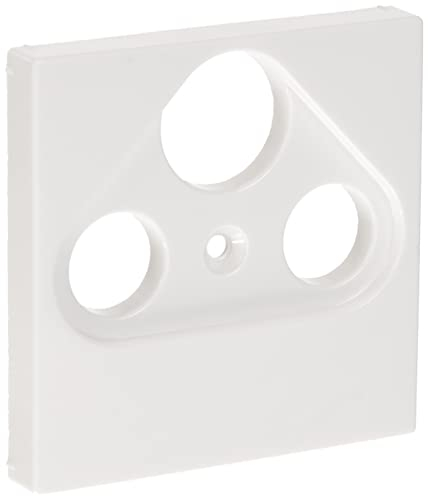 JUNG A561PLSATWW Abdeckung f. SAT-TV-Steckdose (Duroplast) Alpinweiß Serie A
