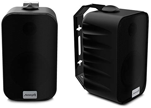 Audibax PR-42T Nero - Diffusori Passivi da Scaffale HiFi - Coppia di Altoparlanti Stereo a 2 Vie - Rinforzo 75W - Montaggio a Parete Incluso - Altoparlanti con Woofer da 4