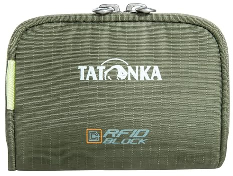 Tatonka Plain Wallet RFID Block - Kleine Geldbörse mit RFID-Blocker - TÜV geprüft - Münzfach, Fächer für Kreditkarten
