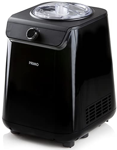 PRIMO PR404IM Sorbetière - Sorbetière - Autocongélation - Avec compresseur - 1,2L - Noir