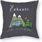 NEWBABING Throw Pillow Cover Camping Home is Where We Park It Campervan Gift Zuhause ist da wo Win panken Decorative Pillow Case Home Decor Square Pillowcase 18''x18''