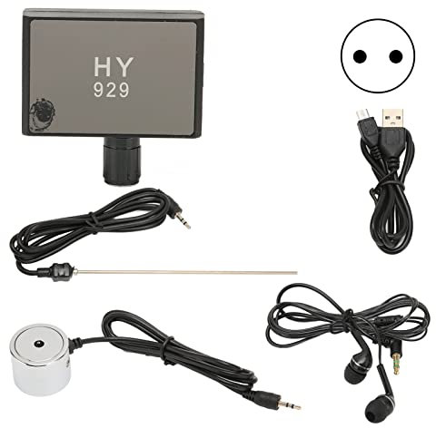 Detector de Fugas de Tuberías de Agua, Sondas Duales, Monitor de Agua para el Hogar, Herramienta Profesional de Detección de Tuberías de Agua, Detector de Fugas de Pared para el(Enchufe de la UE)