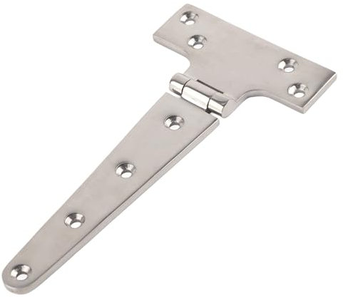 Charnière en T de Porte, Charnière de Portail de Jardin, Charnière en acier inoxydable épaissie Charnière de type T Charnière en T robuste, Charnières Gond Porte pour Portes de Cabanon(S)