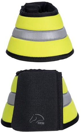 HKM Kids Hoof Bells-14190 Neon Yellow Warmblood